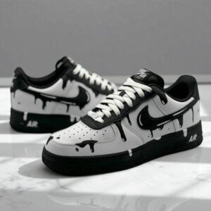 white air jordan 1 customized